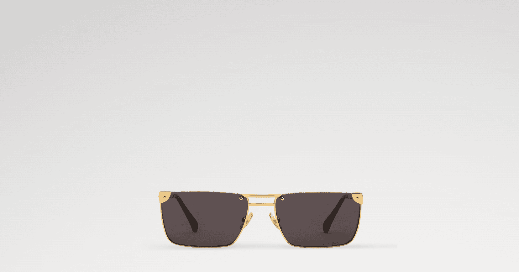 Lunettes de soleil carrées basses en métal LV Héritage Z3206U